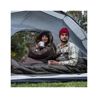 Спальний мішок Naturehike з капюшоном U250 NH20MSD07 (6°C) лівий, коричневий (6927595767207-L) - 6