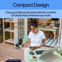 Клавиатура HP 350 Compact Multi-Device Bluetooth UA Black (692S8AA) - Image 3