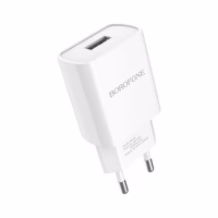 Зарядний пристрій BOROFONE BA20A USB 10.5W + cable USB to USB-C white (6931474700742) - Image 1