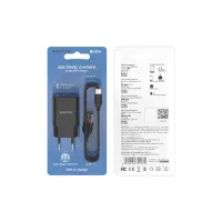 Зарядний пристрій BOROFONE BA20A Sharp USB + cable USB to Micro 5P 10.5W Black (6931474702135) - Зображення 3