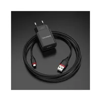 Зарядний пристрій BOROFONE BA20A Sharp USB + cable USB to Micro 5P 10.5W Black (6931474702135) - Зображення 7