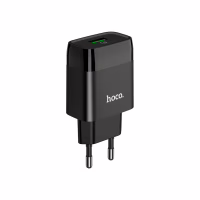 Зарядное устройство HOCO C72Q Glorious USB QC3.0 18W Black (6931474732507) - Image 1