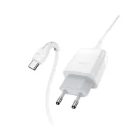 Зарядний пристрій HOCO C72Q Glorious USB QC3.0 + cable USB to USB-C 18W White (6931474732552) - Зображення 3