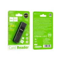 Зчитувач флеш-карт HOCO USB3.0 to microSD, microSDHC, microSDXC, SD, SDHC, SDXC, HB20 Black (6931474735218) - 4