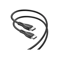 Дата кабель USB-C to USB-C 1.0m 60W Triumph BX51 black BOROFONE (6931474751669) - Зображення 2
