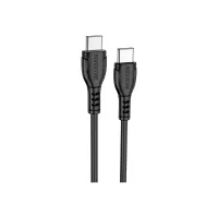Дата кабель USB-C to USB-C 1.0m 60W Triumph BX51 black BOROFONE (6931474751669) - Зображення 1