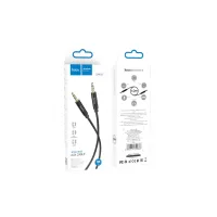 Кабель мультимедійний 3.5mm M to 3.5mm M 2.0m Black HOCO (6931474759894) - 3