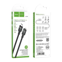 Дата кабель USB-C M/F 1.2m extension U107 black HOCO (6931474789990) - Изображение 5
