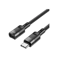 Дата кабель USB-C M/F 1.2m extension U107 black HOCO (6931474789990) - Изображение 1