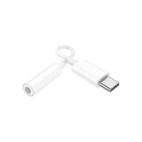 Перехідник USB-C M to 3.5mm F LS35 white HOCO (6931474790767) - 3