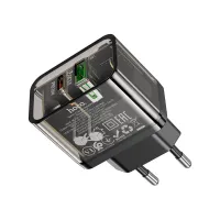 Зарядний пристрій HOCO N34 Dazzling dual-port Black (6931474799166) - 4