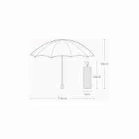 Парасоля Xiaomi RunMi Super Portable Automatic Umbrella Black (6941413204217) - Image 9