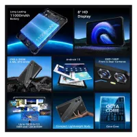 Планшет OUKITEL RT3 plus 8" 4/128GB NFC LTE Black (6941749808516) - 4