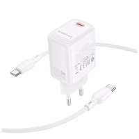 Зарядний пристрій BOROFONE BN26 Fuente USB-C PD20W + cable USB-C to USB-C White (6941991120251) - Image 6