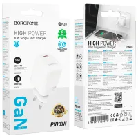 Зарядний пристрій BOROFONE BN28 Fuente USB-C PD30W White (6941991120299) - 7