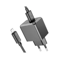 Зарядний пристрій HOCO CS11A Ocean USB + cable USB to Micro 5P 10.5W Black (6942007603584) - 3