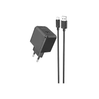 Зарядний пристрій HOCO CS11A Ocean USB + cable USB to Micro 5P 10.5W Black (6942007603584) - 1