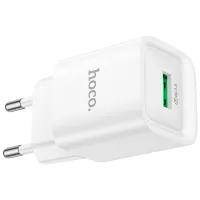 Зарядний пристрій HOCO C145A Charm USB QC3.0 White (6942007630214) - 4