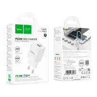 Зарядний пристрій HOCO C147A Charm 1xUSB-C PD20W + 1xUSB QC3.0 White (6942007630276) - Зображення 7