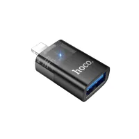 Перехідник OTG USB 3.0 AF to Lightning Black HOCO (6942007647151) - 1