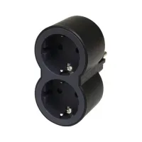 Мережевий розгалужувач Legrand Стандарт 2х2К+C передні розетки (694517) - Зображення 1