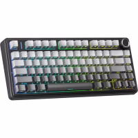 Клавіатура Aula F75 Gasket Reaper Switch Hot-Swap RGB Bluetooth/Wireless/USB UA Black/Grey (6948391209913) - Image 2