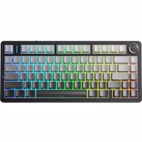 Клавіатура Aula F75 Gasket Reaper Switch Hot-Swap RGB Bluetooth/Wireless/USB UA Black/Grey (6948391209913) - Image 1