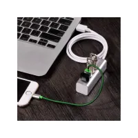 Концентратор HOCO USB 2.0 to 4xUSB Line machine HB1 Silver (6957531038146) - 5