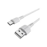 Дата кабель USB 2.0 AM to USB-C 1.0m 2A PVC BX16 white BOROFONE (6957531099468) - 3