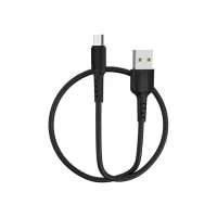 Дата кабель USB 2.0 AM to Micro 5P 1.0m 2A PVC BX16 black BOROFONE (6957531099499) - 2