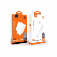 Зарядний пристрій WUW C208 1xUSB-C PD30W + 1xUSB QC3.0 18W White (6972573333417) - Image 2