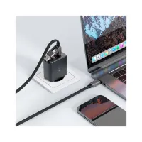 Дата кабель USB-C + USB-A to USB-C 1.2m 3.0A zink alloy C13-04 Black Acefast (6974316282334) - 7