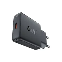 Зарядний пристрій Acefast A65 USB-C PD20W GaN ultra-thin Black (6974316282686) - 2