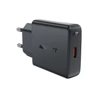 Зарядний пристрій Acefast A65 USB-C PD20W GaN ultra-thin Black (6974316282686) - 1