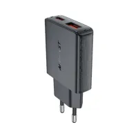 Зарядний пристрій Acefast 2xUSB 30W (USB-C+USB-A) Gan A69 ultra-thin Fast Charger Black (6974316282709) - Изображение 3