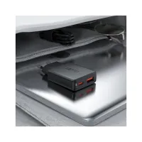 Зарядний пристрій Acefast 2xUSB 30W (USB-C+USB-A) Gan A69 ultra-thin Fast Charger Black (6974316282709) - Изображение 5