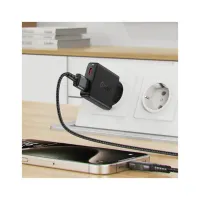 Зарядний пристрій Acefast 2xUSB 30W (USB-C+USB-A) Gan A69 ultra-thin Fast Charger Black (6974316282709) - Изображение 6