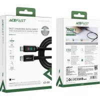 Дата кабель USB-C to USB-C 1.2m 100W with display C7-03 Acefast (6974316282778) - 5