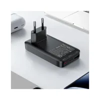 Зарядний пристрій Acefast 3xUSB 65W (2xUSB-C+USB-A) Gan A100 Fast Charger Ultra thin black (6974316283492) - Зображення 7