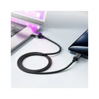 Дата кабель USB 2.0 AM to USB-C 1.2m 3.0A 18W aluminum alloy Black Acefast (6974316283782) - Изображение 7