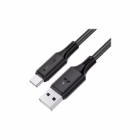 Дата кабель USB 2.0 AM to USB-C 1.2m 3A 60W silicone black Acefast (6974316284178) - Image 1