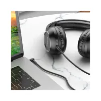 Кабель мультимедійний 3.5mm M to 3.5mm M 2.0m black BOROFONE (6974443382181) - Зображення 4