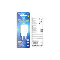 Зарядний пристрій BOROFONE BA71A USB-C PD20W white (6974443387964) - Зображення 3