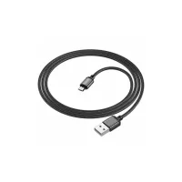 Дата кабель USB 2.0 AM to Micro 5P 1.0m black BOROFONE (6974443389029) - 2