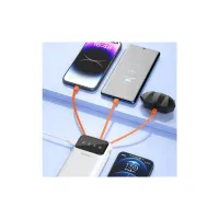 Батарея універсальна Dudao K6Pro+ 20000mAh 10W with USB-C/Lightning/MicroUSB/USB-A cables (6977196682409) - Зображення 2