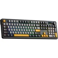 Клавіатура Aula F108 Pro Wireless/Bluetooth UA Black/Blue (6978080501295) - 3