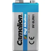 Батарейка Camelion Крона 6LR61 9V Digi Alkaline * 1 (6LR61-BP1DG) - 2