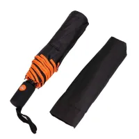 Парасоля Bergamo Sky Напівавтомат Чорно-помаранчева (7040010) - 3