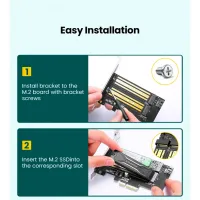 Контролер Ugreen PCI-E 3.0 for SSD M.2 NVMe + M.2 NGFF CM302 (70504) - 8