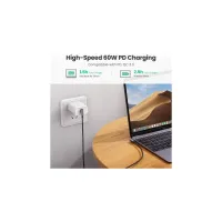 Дата кабель USB-C to USB-C 2.0m 3A 60W US323 90-degree Black Ugreen (70531) - 4